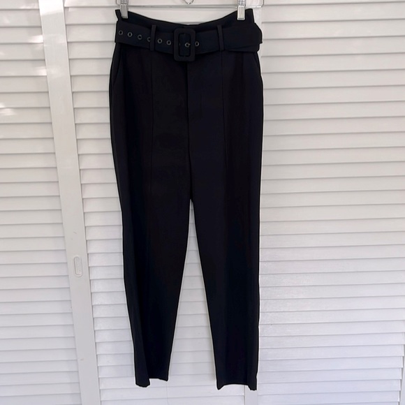 Zara Black Straight Leg Slacks - Picture 1 of 5